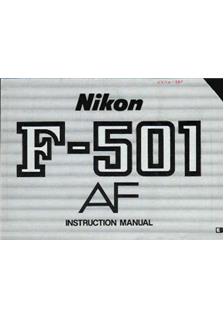 Nikon F 501 manual. Camera Instructions.